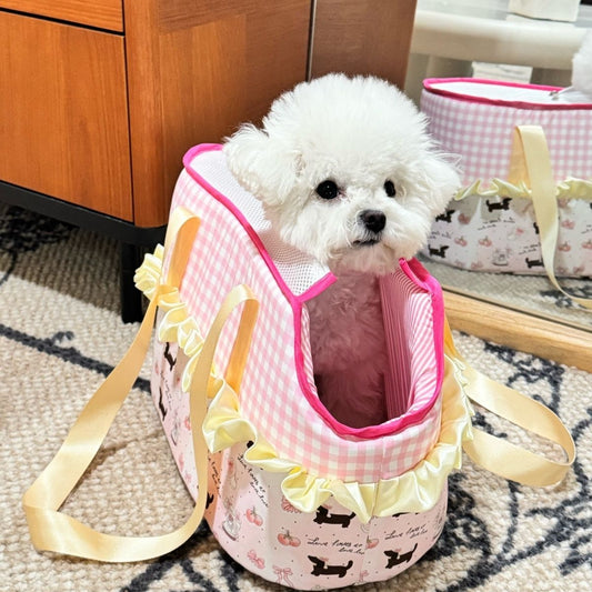 Pet carrier bag for dog and cat ourdoors pet bagCat Carrier Bag, Portable Dog Carrier Tote Pet Handbag with Pockets, Adjustable Safety Leash
