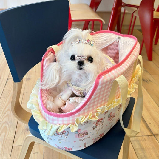 Pet carrier bag for dog and cat ourdoors pet bag Cat Carrier Bag, Portable Dog Carrier Tote Pet Handbag with Pockets, Adjustable Safety Leash